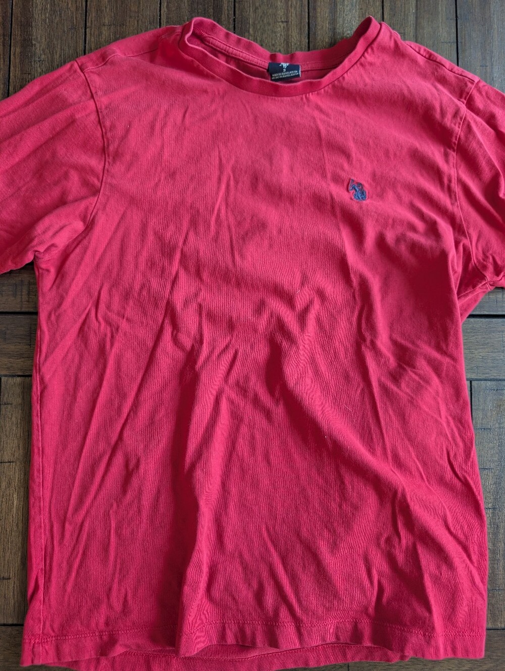 U.S. Polo Assn. Red Short Sleeve Crewneck Tee with Contrast Logo